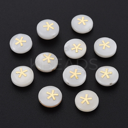 Natural Freshwater Shell Beads SHEL-N003-22-09-1