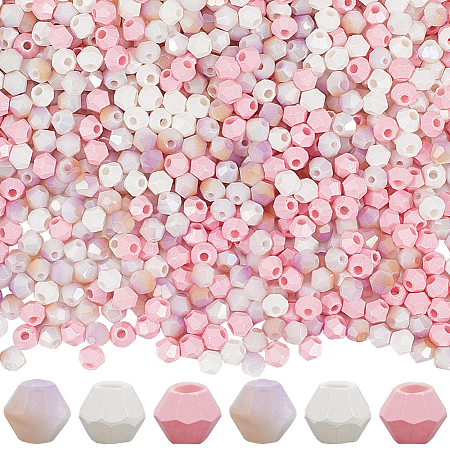 1000Pcs 3 Colors Baking Paint Glass Seed Beads SEED-SP0001-07A-1
