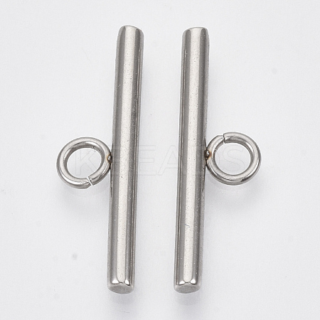 304 Stainless Steel Toggle Clasps Parts STAS-Q179-01-A-1
