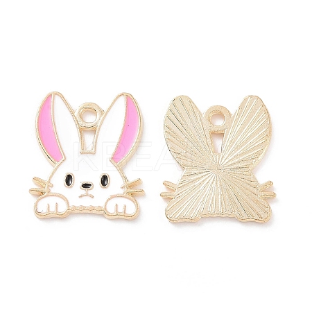 Alloy Enamel Pendants PALLOY-D015-08B-1