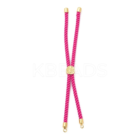 Twisted Nylon Cord Silder Bracelets DIY-B066-03G-22-1
