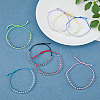 8Pcs 8 Colors Natural Quartz Crystal Braided Bead Bracelets Set BJEW-FI0001-36-5