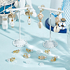 14Pcs Brass Clip-on Earring Findings KK-BBC0012-41-4
