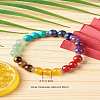 7 Chakra Healing Reiki Yoga Bracelet for Girl Women X1-BJEW-TA00020-2