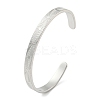 Stainless Steel Open Cuff Bangles for Women BJEW-G708-01A-P-1