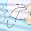 304 Stainless Steel Curb Chain Cable Chain Necklaces NJEW-JN05577-2