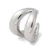 304 Stainless Steel Two-layer C-Shaped Cuff Earrings EJEW-M073-10PG-02-2