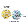 35Pcs 7 Colors Wood European Beads WOOD-FS0001-17-4