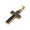 201 Stainless Steel Pendants STAS-C130-01D-G-2