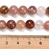 Natural Red Rutilated Quartz Beads Strands G-G300-A02-8mm-5
