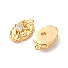 Brass Micro Pave Clear Cubic Zirconia Pendants KK-L221-005G-2