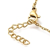 Ion Plating(IP) 304 Stainless Steel Satellite Chains Bracelet for Women BJEW-E111-08G-A-01-3