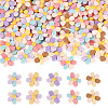 50Pcs 5 Colors Opaque Resin Cabochons RESI-TA0004-93-1