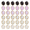 120Pcs 6 Colors Opaque Acrylic Pendants RESI-TA0002-97-2
