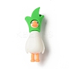 Opaque Resin Cute Duck Big Pendants LS-RESI-D065-B04-1