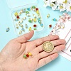 40Pcs 8 Style Glass Pendants PALLOY-YW00165-4