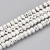 Electroplate Non-magnetic Synthetic Hematite Bead Strands G-Q465-21S-1