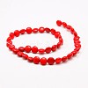 Flat Round Synthetic Turquoise Beads Strands TURQ-I022-10x5mm-01-2