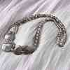 Natural Grey Agate Faceted Bib Graduated Beaded Necklaces for Women NJEW-B128-01F-3
