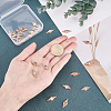 24Pcs 4 Style Brass Micro Pave Cubic Zirconia Links Connectors KK-PH0002-38-5