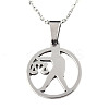 Non-Tarnish 201 Stainless Steel Pendants Necklaces NJEW-S105-JN626-7-1