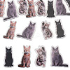 12Pcs 4 Styles Printed Acrylic Pendants OACR-TA0004-14A-1