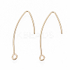 Brass Earring Hooks KK-N231-08-NF-1