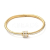304 Stainless Steel Pave Crystal Rhinestone Screw Bangles for Women BJEW-E099-01G-2