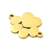 Ion Plating(IP) 201 Stainless Steel Connector Charms STAS-G296-16G-2