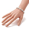 Adjustable Synthetic Turquoise Starfish Beads Braided Bead Bracelets for Women BJEW-JB13583-5