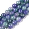 Dyed Natural White Jade Beads Strands G-T138-8mm-210-11-4