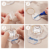 Transparent Acrylic Hexagon Wine Glass Charms AJEW-AB00113-5