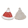 Christmas Alloy Enamel Pendants ENAM-D050-13E-02P-1