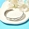 Non-Tarnish 304 Stainless Steel Cuff Bangles BJEW-K267-03P-1