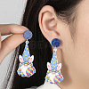 Easter Acrylic Dangle Stud Earrings FS-WG96A64-05-1