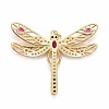 Rack Plating Brass Colorful Cubic Zirconia Pendants X-KK-M229-03G-3