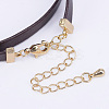 PU Leather Cord Choker Necklaces NJEW-H477-38G-4