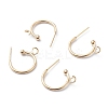 304 Stainless Steel Half Hoop Earrings X-STAS-Z028-B01-G-2