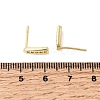 Teardrop Brass Micro Pave Clear Cubic Zirconia Stud Earrings LS-EJEW-H180-26G-5