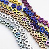 Electroplate Non-magnetic Synthetic Hematite Beads Strands G-J217C-M-1