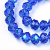 Electroplate Glass Beads Strands LS-EGLA-A034-T1mm-L26-2
