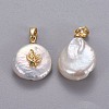 Natural Cultured Freshwater Pearl Pendants KK-L187-06G-2