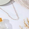 1Pc Glass Rondelle Beaded Necklaces NJEW-LP0007-23M-3