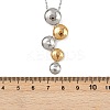 304 Stainless Steel Crystal Rhinestone Grape Pendant Necklaces for Women NJEW-K290-01GP-5
