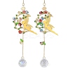 Stainless Steel Moon Fairy Suncatchers HJEW-JM04999-1