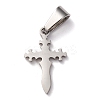 Tarnish Resistant 304 Stainless Steel Pendants STAS-P253-15P-1