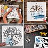 Plastic Reusable Drawing Painting Stencils Templates DIY-WH0202-358-4
