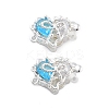 Brass Glass Box Clasps KK-B125-01S-01-1