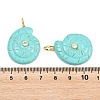 Synthetic Turquoise Pendants X-G-H353-02G-09-3