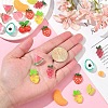 30Pcs 10 Styles Fruit Opaque Resin Decoden Cabochons RESI-YW0002-01-5